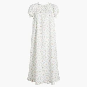 Hill House Dress | Caroline Nap Dress In Pastel Trellis | Color: White | Size: S